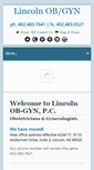 Mobile Screenshot of lincolnobgyn.com